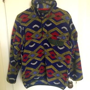 Patagonia synchilla sweater fleece Navajo pattern